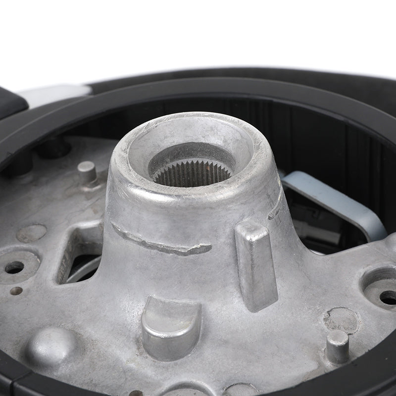 Close-up of BMW steering component part as a BMW interior performance accessories element