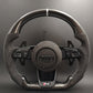 R8 Style Alcantara Carbon Steering Wheel for Audi