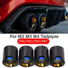 Carbon Fiber Exhaust Parts for BMW M2 F87 M3 F80 M4 F82 F83 Muffler Tail Pipe Upgrade MP Nozzle Exhaust System