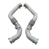 High-performance exhaust head, BMW M5, M6, M8, f90, V8, 4.4 t, direct flow heat insulation, catless downpipe