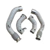 High-performance exhaust head, BMW M5, M6, M8, f90, V8, 4.4 t, direct flow heat insulation, catless downpipe